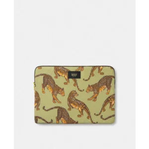 Wouf Laptophoes 13&14" Leopard Avo Groen