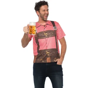 T-shirt - Oktoberfest - Afbeelding lederhose - L