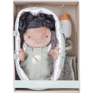 Pop - Baby Evi - In draagmand - Met toebehoren