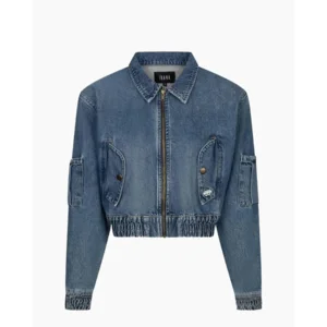 Ibana Joseph Denim Jeansblauw Damesjack