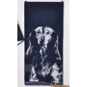 Teckel badhanddoek langharige teckel