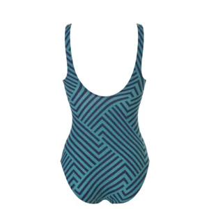 Tweka Badpak dames Swimsuit Soft Cup ook geschikt voor prothese Blauw groen
