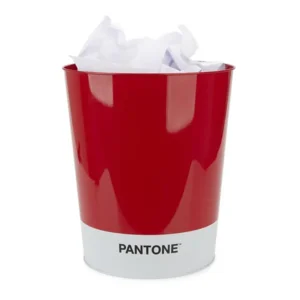 Prullenbak Pantone 10 L Tin Rood / Wit