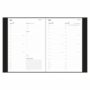 Agenda - 2027 - Thuiswerkagenda - Zwart - A5 formaat - 14,8x21cm