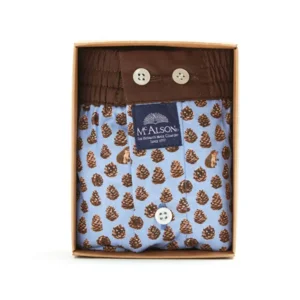MC Alson Boxershort Heren: Dennenappel, Los model met ingewerkte slip ( MCA.7 )