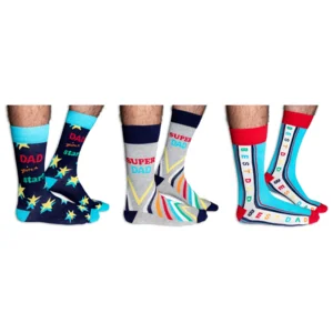 Cockney Spaniel Best Dad Ever Giftbox Men Socks 3 Pairs 39-46