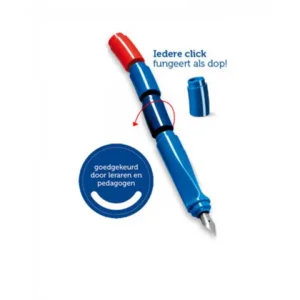 Bruynzeel Vulpen My Grip Blauw + Gratis Doosje Inktpatronen Standaard Blauw