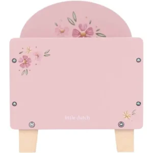Poppenbed - Soft flowers - Met bekleding - Hout - 31,6x27,5x43cm