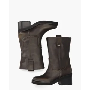 Nubikk Cassy Slouch Donkerbruin Damesboots