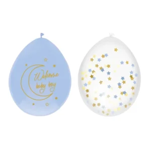 Ballonnen - Baby safari - Welcome baby boy - Blauw - 30cm - 6st