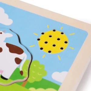 Puzzel - Muziekpuzzel - Boerderij - 6st.