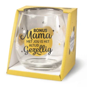 Glas - Water- & wijnglas - Bonus mama