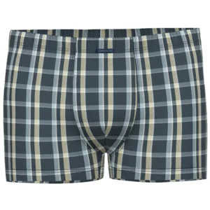 Ammann boxershort heren: Retro model, Blauw carree motief ( AMM.696 )