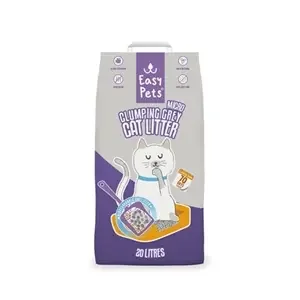 Easypets kattenbakvulling clumping grey micro 20L