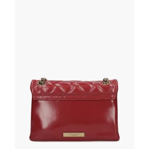 Kurt Geiger Leather Mini Kensington Bag Red Patent