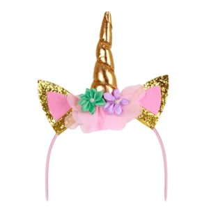 Diadeem - Eenhoorn - Unicorn - Goud roze