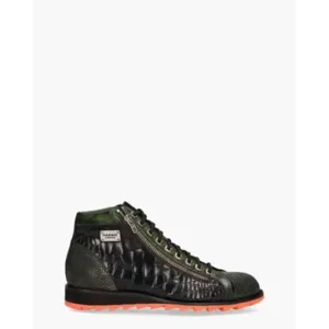 Harris 0720 Zwart/Groen Heren Veterboots