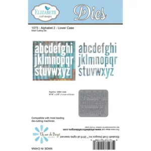 Elisabeth Craft Designs Alphabet 2 Lower case Staal