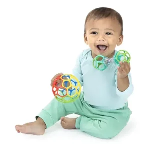 Grijpspeeltjes set - Oball - Babybal & rammelaar - Regenboog