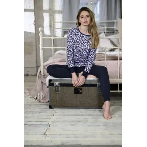 Ringella Bloomy Dames Pyjama: Donkerblauw ( RIN.579 )