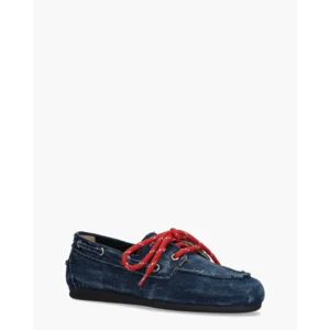 Posa Boat Loafer Denim Dames Veterschoenen