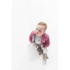 stoer baby jackje / sweatvest Jacky capitone pink