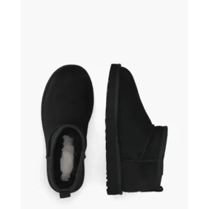 UGG Classic Ultra Mini Boot Black Dames Enkelboots