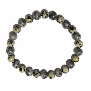 Dalmation beads armband