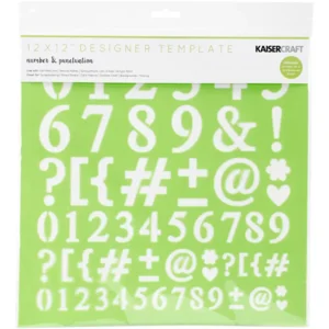 KaiserCraft - Template number & punctuation