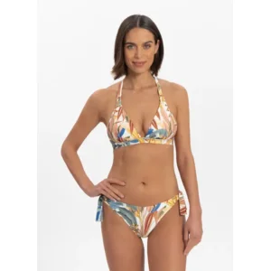 Cyell Tropical Catch voorgevormde triangel bikini in multicolore print