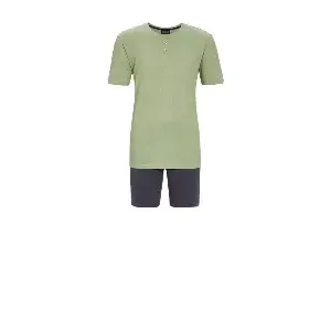 Ringella Pyjama Heren: Groen, Korte mouw + short  RIN.551