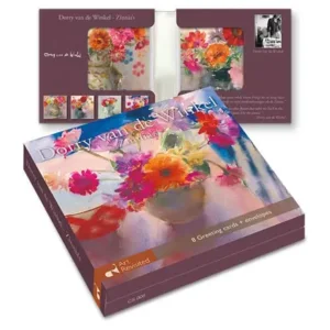 Kaartenmapje - 2 x 4 designs - Dorry van Winkel- Zinnea's - 12x12cm