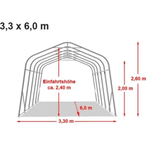 Ambisphere Carport 3,30 x 6,00m PVC