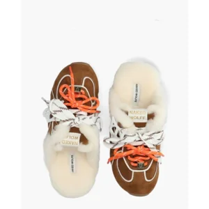 Naked Wolfe Adorn Cognac Damesslippers