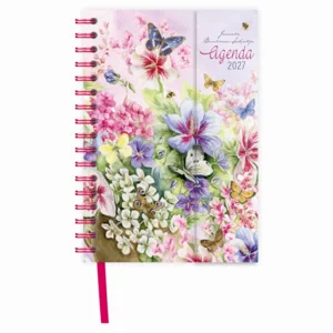 Agenda - Hibiscus - Janneke Brinkman - Spiraal, luxe - 2027 - 11x15,5cm