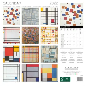 Kalender - 2022 - Mondriaan - 30x30cm