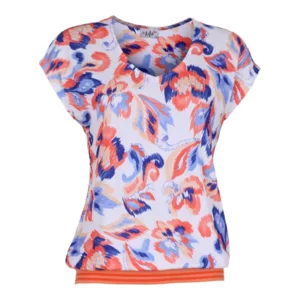 She Goes LaLa  Dames bloes: Koraal, V hals ( SHE.21 )