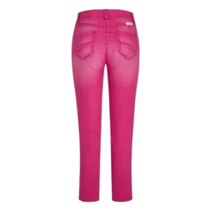 KJ Brand Broek Betty: Fuschia, elastiek + knoop ( BRA.273 )