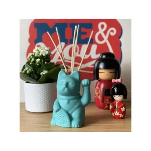 Bitten Design Lucky Cat Aroma Diffuser - Blauw