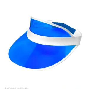 Blauwe zonneklep | Zonneklep in 80's stijl