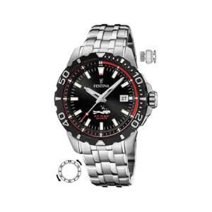 Festina Sport Diver Horloge F20461/4, 20 Atm en opgeschroefde kroon