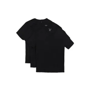 Michael Kors Performance Cotton 3-pack herenodnerhemden in zwart