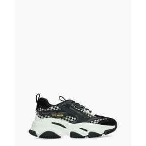 Steve Madden Possession-E Zwart/Wit Damessneakers