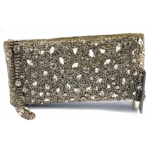 CHEEMO Hollywood Studded handgemaakte clutch STRASS-GOUD