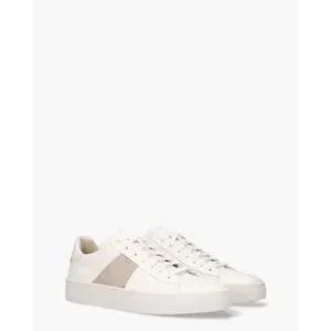Agucino Teun Wit/Bruin Herensneakers