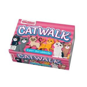 Damessokken Kat Catwalk 6 stuks Mismatched in een Cadeaudoos Maat 37 - 42