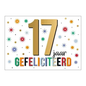 Kaart - Goud waard - 17 jaar - GWA08