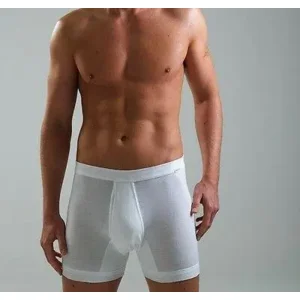 Ammann Heren boxershort met opening: Wit ( AMM.200 )