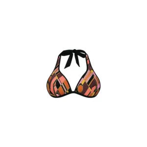 Rosa Faia Bikini: omkeerbaar ( geprint of zwart effen ), Halter model  ani.300