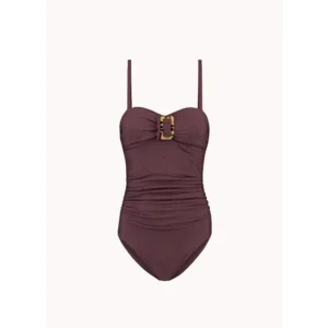Cyell Wavy Brown strapless badpak in bruin